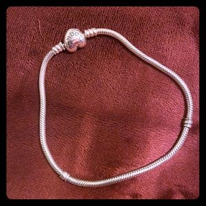 Pandora 9.1” silver bracelet